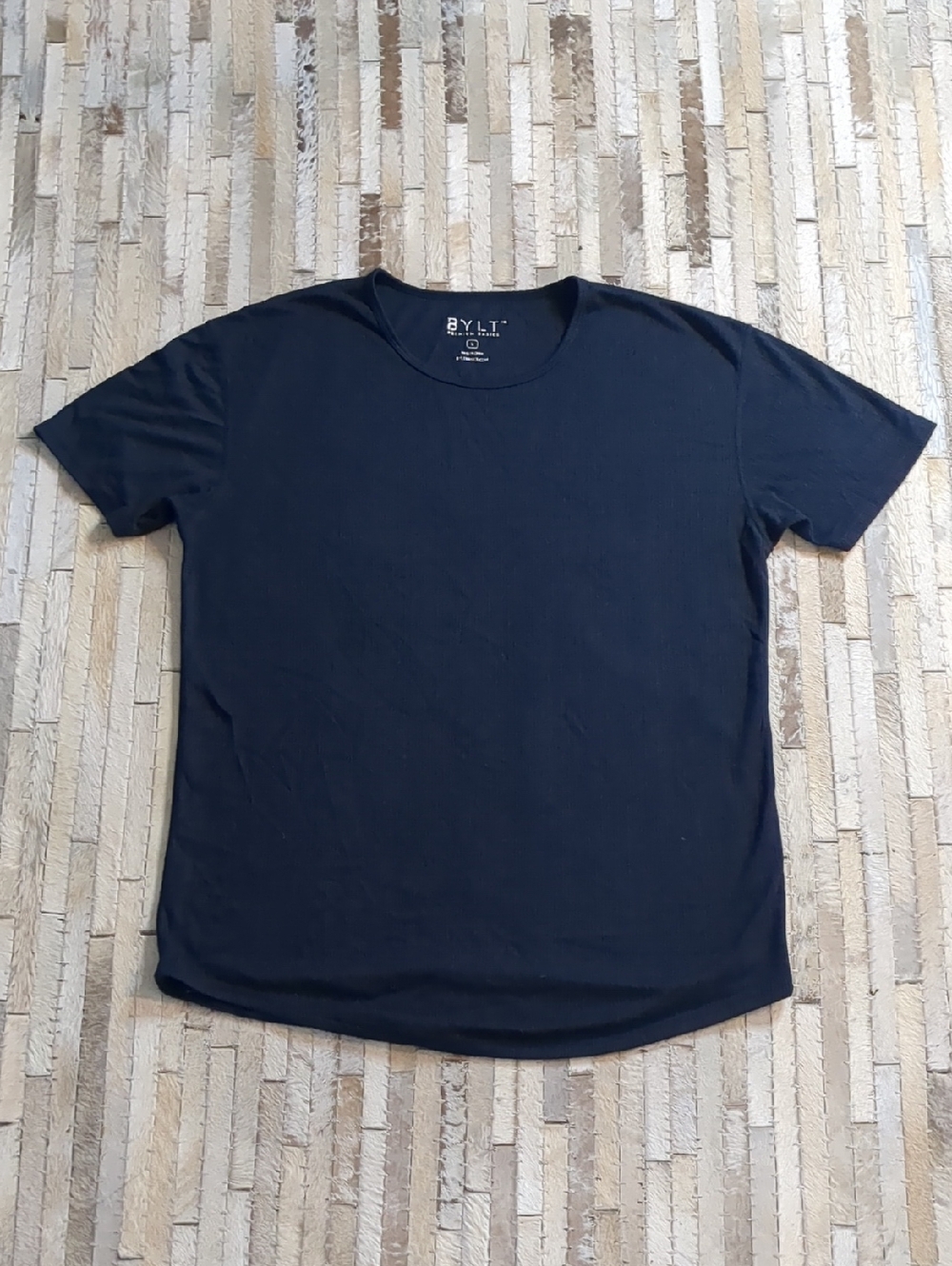 BYLT Premium Basics Navy Short Sleeve Shirt